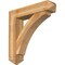 Ekena Millwork Thorton Arts and Crafts Rough Sawn Bracket w/ Offset Brace, Western Red Cedar, 8"W x 36"D x 36"H BKT0806X36X36THR03RWR - alternate 1
